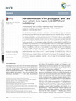 Research paper thumbnail of Bulk nanostructure of the prototypical ‘good’ and ‘poor’ solvate ionic liquids [Li(G4)][TFSI] and [Li(G4)][NO<sub>3</sub>]