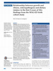 Research paper thumbnail of Relationship between growth and illness, enteropathogens and dietary intakes in the first 2 years of life: findings from the MAL-ED birth cohort study