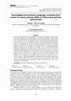 Research paper thumbnail of Developing Intercultural Language Learning (ILL) model to teach writing skills at Indonesian private universities