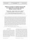 Research paper thumbnail of Patterns of sponge recruitment and growth on a shipwreck corroborate chemical defense resource trade-off