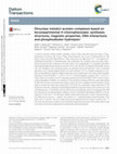 Research paper thumbnail of Dinuclear metal(ii)-acetato complexes based on bicompartmental 4-chlorophenolate: syntheses, structures, magnetic properties, DNA interactions and phosphodiester hydrolysis