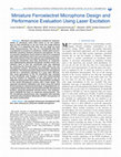 Research paper thumbnail of Miniature Ferroelectret Microphone Design and Performance Evaluation Using Laser Excitation