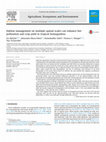 Research paper thumbnail of Habitat management on multiple spatial scales can enhance bee pollination and crop yield in tropical homegardens