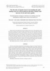 Research paper thumbnail of The diversity of aquatic insects surrounding the gold mining areas of central sulawesi and their relation with mercury levels and water quality