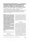 Research paper thumbnail of Prognostic usefulness of IL-6 and VEGF for the occurrence of changes in coronary arteries of patients with stable angina and implanted stents