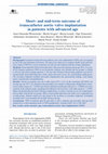 Research paper thumbnail of Short and mid-term outcome of transcatheter aortic valve implantation in patients with advanced age