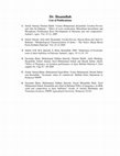 Research paper thumbnail of Dr. Ihsanullah List of Publications