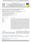 Research paper thumbnail of 3D numerical simulation and ground motion prediction: Verification, validation and beyond – Lessons from the E2VP project