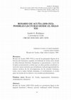 Research paper thumbnail of ROSARIO DE ACUÑA (1850-1923):  POSIBLES LECTURAS DESDE EL SIGLO  XXI