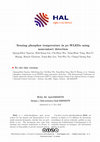 Research paper thumbnail of Sensing phosphor temperature in pc-WLEDs using noncontact detection