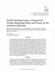 Research paper thumbnail of Balancing Family and Career on the Academic Tightrope