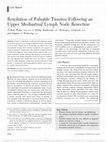 Research paper thumbnail of Resolution of Pulsatile Tinnitus Following an Upper Mediastinal Lymph Node Resection