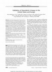 Research paper thumbnail of Validation of Neurokinin A Assays in the United States and Europe