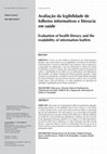 Research paper thumbnail of Avaliação da legibilidade de folhetos informativos e literacia em saúde Evaluation of health literacy and the readability of information leafl ets