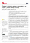 Research paper thumbnail of Disruption of Alternative Splicing in the Amygdala of Pigs Exposed to Maternal Immune Activation