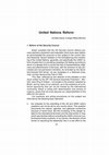 Research paper thumbnail of United Nations Reform