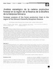 Research paper thumbnail of Análisis estratégico de la cadena productiva forestal en la Reserva de la Biosfera de la Mariposa Monarca