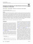 Research paper thumbnail of Development and Application of an Optical Biosensor Immunoassay for Aflatoxin M1 in Bovine Milk