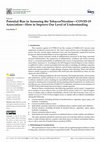 Research paper thumbnail of Potential Bias in Assessing the Tobacco/Nicotine—COVID-19 Association—How to Improve Our Level of Understanding