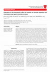 Research paper thumbnail of Evaluation of the therapeutic effect of propolis on Fasciola gigantica and Clostridium novyi type B infections in sheep