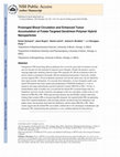 Research paper thumbnail of Prolonged blood circulation and enhanced tumor accumulation of folate-targeted dendrimer-polymer hybrid nanoparticles