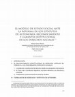 Research paper thumbnail of El modelo de estado social ante la reforma de los estatutos de autonomía: reconocimiento y garantía institucional de los derechos sociales