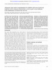 Research paper thumbnail of Allogeneic bone marrow transplantation for children with acute myelocytic leukemia in first remission demonstrates a role for graft versus leukemia in the maintenance of disease-free survival