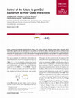 Research paper thumbnail of Control of the Ketone to gem-Diol Equilibrium by Host−Guest Interactions