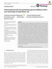 Research paper thumbnail of Intense physical exercise potentiates glucose inhibitory effect over food intake of male Wistar rats