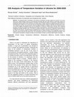 Research paper thumbnail of GIS Analysis of Temperature Variation in Ukraine for 2000-2020