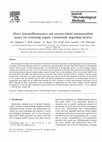 Research paper thumbnail of Direct immunofluorescence and enzyme-linked immunosorbent assays for evaluating organic contaminant degrading bacteria