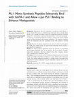 Research paper thumbnail of PU.1 Mimic Synthetic Peptides Selectively Bind with GATA-1 and Allow c-Jun PU.1 Binding to Enhance Myelopoiesis