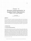 Research paper thumbnail of Process Improvements in Supply Chain Operations