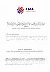 Research paper thumbnail of Introduction à "La représentation : enjeux littéraires, artistiques et philosophiques, de l’Antiquité au XIXe siècle