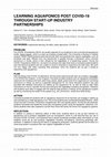 Research paper thumbnail of Learning Aquaponics Post COVID-19 Through Start-Up Industry Partnerships