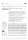 Research paper thumbnail of Multi-Trait Selection of Quinoa Ideotypes at Different Levels of Cutting and Spacing