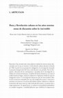 Research paper thumbnail of Raza y Revolución Cubana en los años 60: notas de discusión sobre lo (in) visible