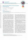 Research paper thumbnail of Letter to the editor: What we can learn from health transformation plan