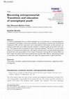 Research paper thumbnail of Becoming entrepreneurial: Transitions and education of unemployed youth