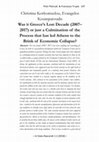 Research paper thumbnail of Was it Greece's Lost Decade (2007-2017) or just a Culmination of the Process that has led Athens to the Brink of Economic Collapse