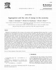 Research paper thumbnail of Aggregation and the role of energy in the economy