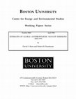 Research paper thumbnail of Working Papers Series Number 9602 ESTIMATES OF GLOBAL ANTHROPOGENIC SULFATE EMISSIONS 1860-1993