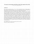 Research paper thumbnail of Provenance and chronology of the Barcavecchia tufa, southwest Etna, Sicily