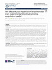 Research paper thumbnail of The effect of post-reperfusion levosimendan in an experimental intestinal ischemia–reperfusion model