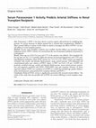 Research paper thumbnail of Serum Paraoxonase 1 Activity Predicts Arterial Stiffness in Renal Transplant Recipients