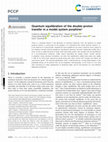 Research paper thumbnail of Quantum equilibration of the double-proton transfer in a model system porphine