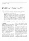 Research paper thumbnail of Sliding paths for series of Frenkel-Kontorova models – a contribution to the concept of 1D-superlubricity