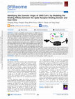 Research paper thumbnail of Identifying the Zoonotic Origin of SARS-CoV-2 by Modeling the Binding Affinity between the Spike Receptor-Binding Domain and Host ACE2