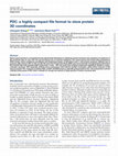 Research paper thumbnail of PDC: a highly compact file format to store protein 3D coordinates