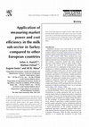 Research paper thumbnail of Application of measuring market power and costefficiency in the milk sub-sector in Turkey compared to other European countries